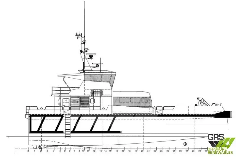Nave di servizio per parchi eolici in vendita