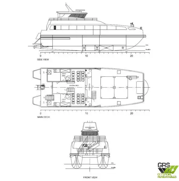 Nave di servizio per parchi eolici in vendita