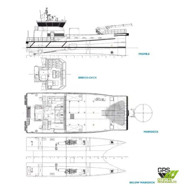 Nave di servizio per parchi eolici in vendita