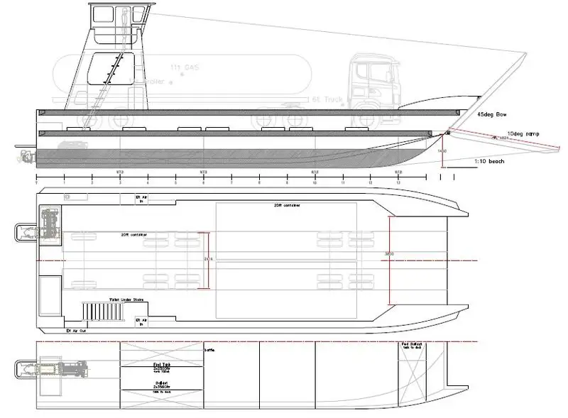 Nave da sbarco, con serbatoi in vendita